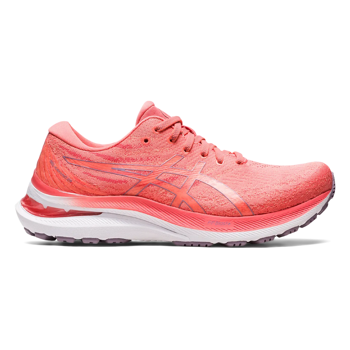 Flexible Traction Grip Impact Absorption Layer Asics Gel Kayano 29 - Papaya - Violet Quartz