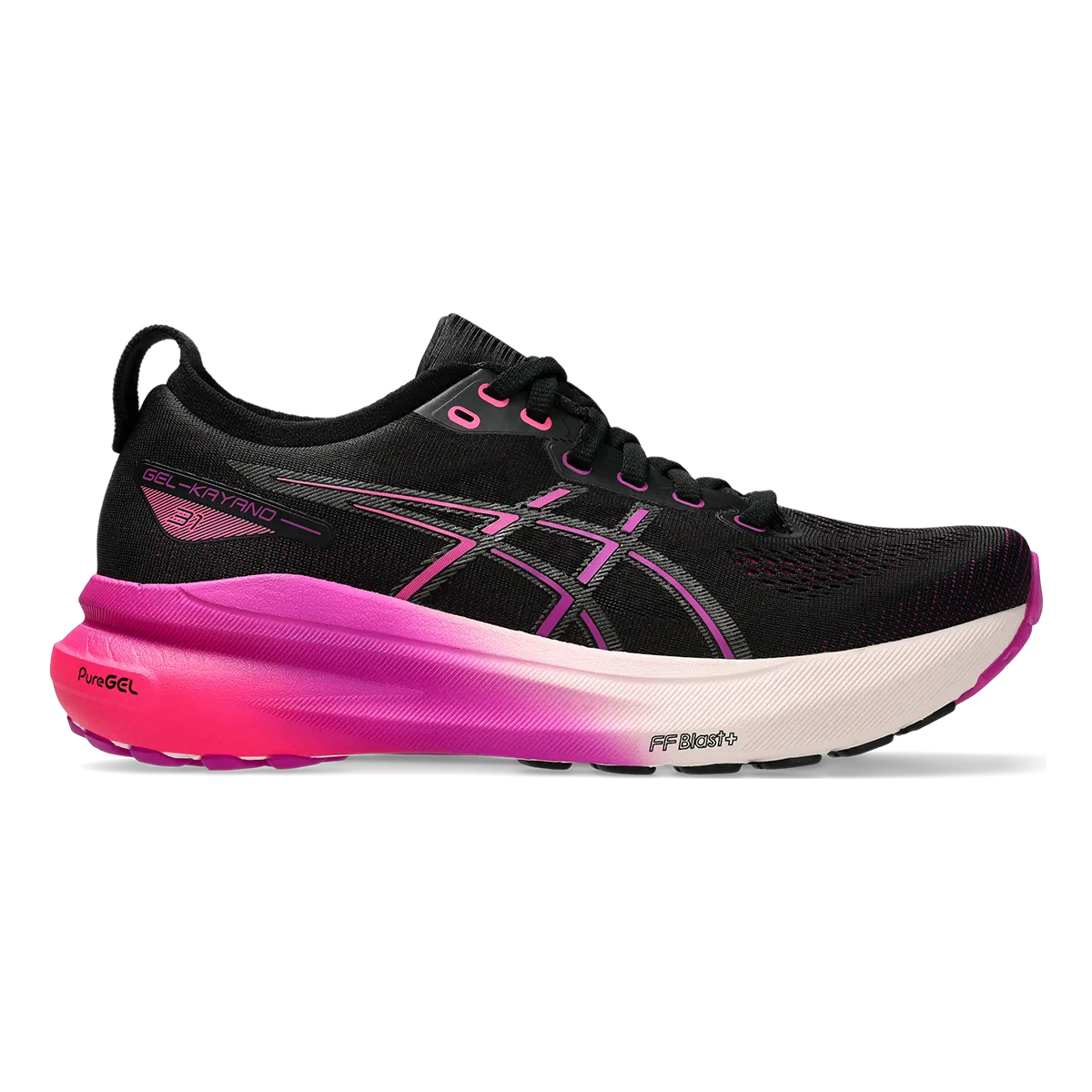 Short - distance Asics Gel Kayano 31 - Black - Bold Magenta