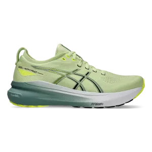 Asics Gel Kayano 31 - Cool Matcha - Celadon running in a ditch area shoes softball shoes