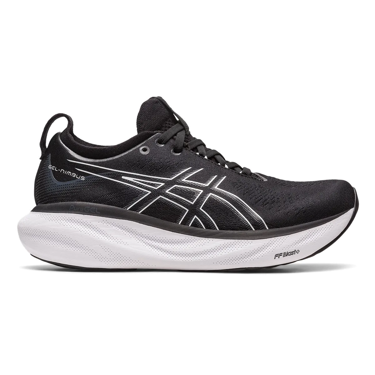 anti - blister shoes Biomechanical Design Asics Gel Nimbus 25 - Black - Pure Silver