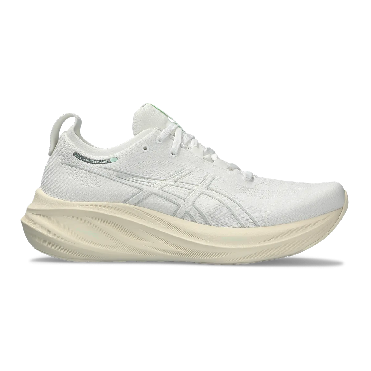Asics Gel Nimbus 26 - White - White globally - recognized Airflow Channel Soles