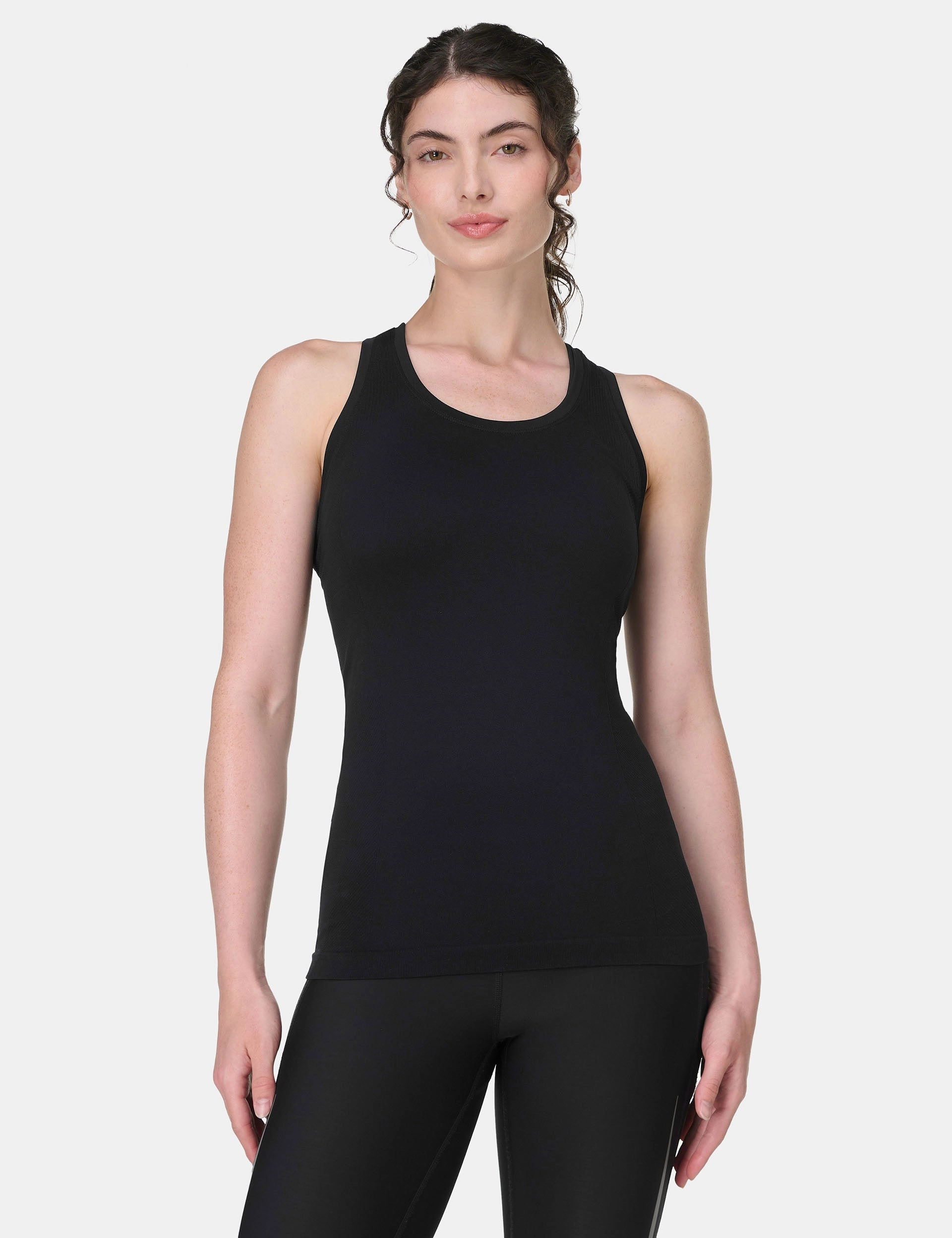 Low Care Athlete Seamless Workout Vest - Black