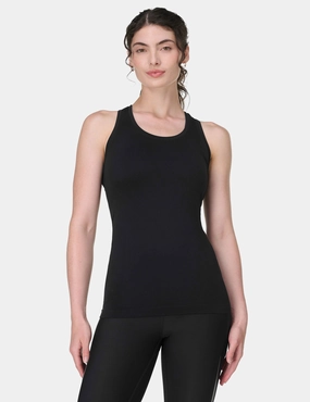 Low Care Athlete Seamless Workout Vest - Black