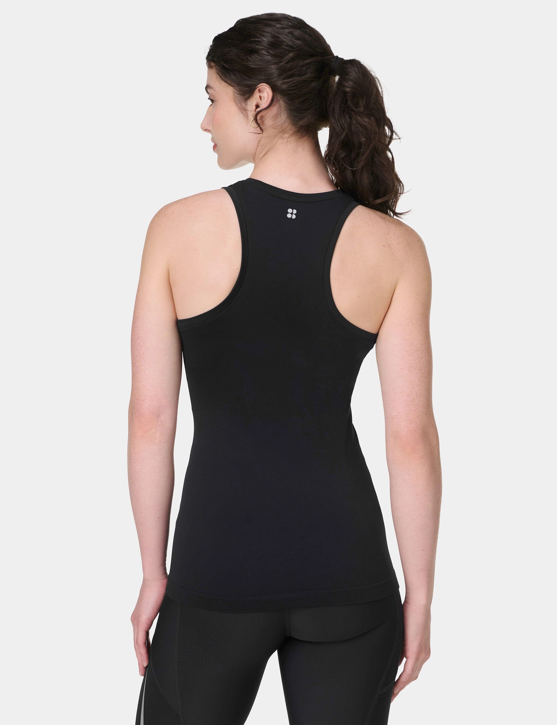 MultiDirectionalFlex Athlete Seamless Workout Vest - Black