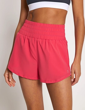 Bronte Running Short - Coral summer shorts Comfortable Flex