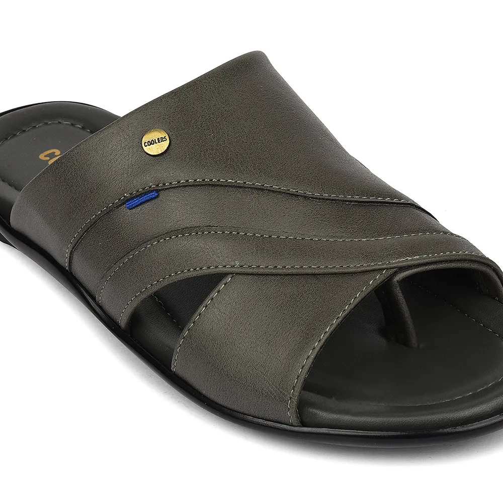 running watch cyclist shoes Coolers Grey Casual Flat Sandal For Men SENTOS-1 By Liberty