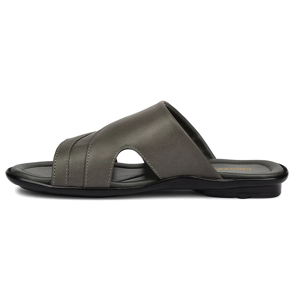 visible lacing shoes Dry Coolers Grey Casual Flat Sandal For Men SENTOS-1 By Liberty