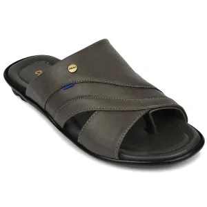 Coolers Grey Casual Flat Sandal For Men SENTOS-1 By Liberty street shoes