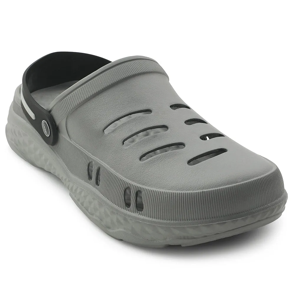 A-HA Casual Grey Clogs For Men BEACHRIDEM By Liberty Durable Material