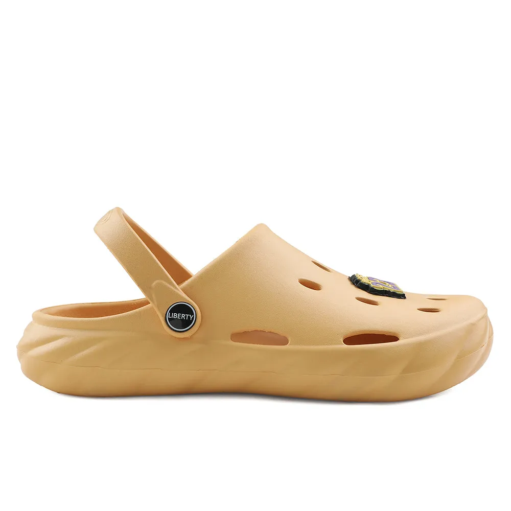 A-HA Mustard Casual Clogs For Kids BEACHWALKK By Liberty Solar - powered Ultra Light Midsole