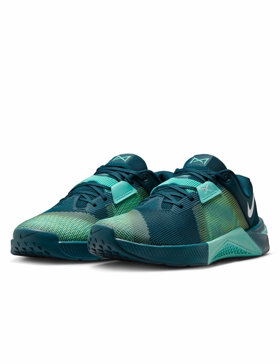 Cloud Like Cushioning Metcon 10 Shoes - Midnight Turquoise/Bleached Turquoise/Volt/White