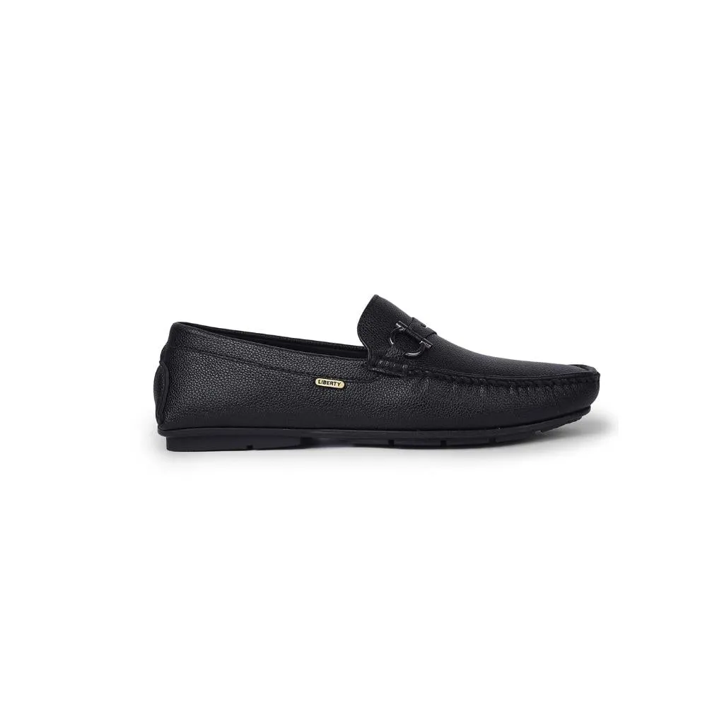 Fortune By Liberty Mens SME-2E Black Formal Loafers Ultra Light Cushioning Flexible Torsion System