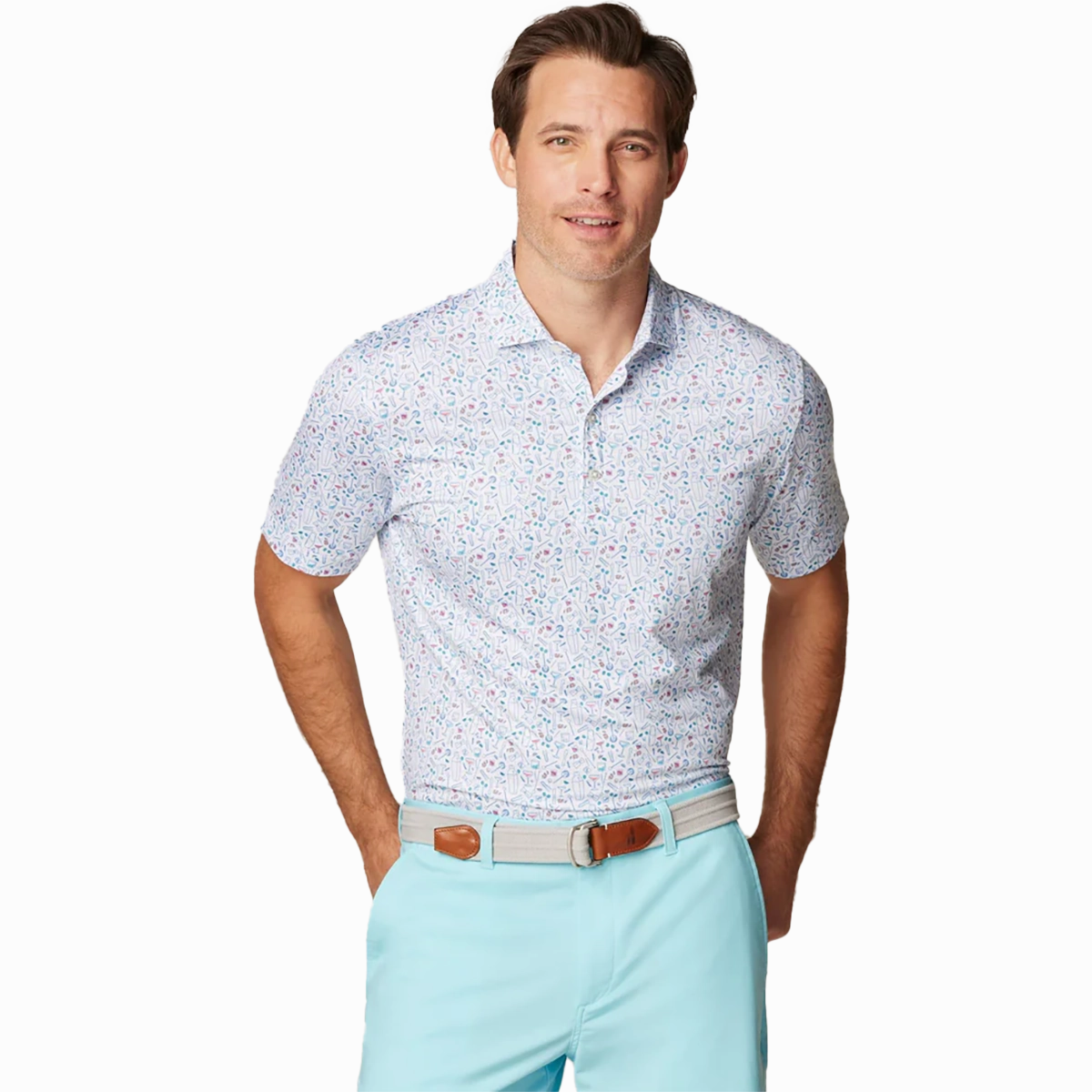 Johnnie-O Cocktail Chemistry Polo Cozy Cardigan Tagless Neckline