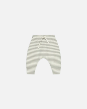 Gym clothes for children Pirate costumes for kids Quincy Mae Drawstring Pant - Sage Stripe