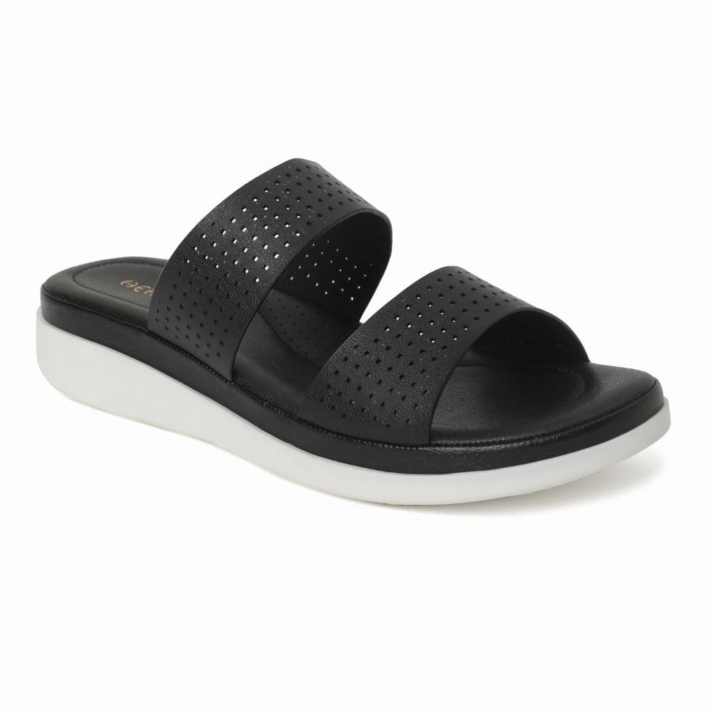 Healers Black Casual Slippers For Women JD-38 By Liberty anti - slip shoes short - distance suitable