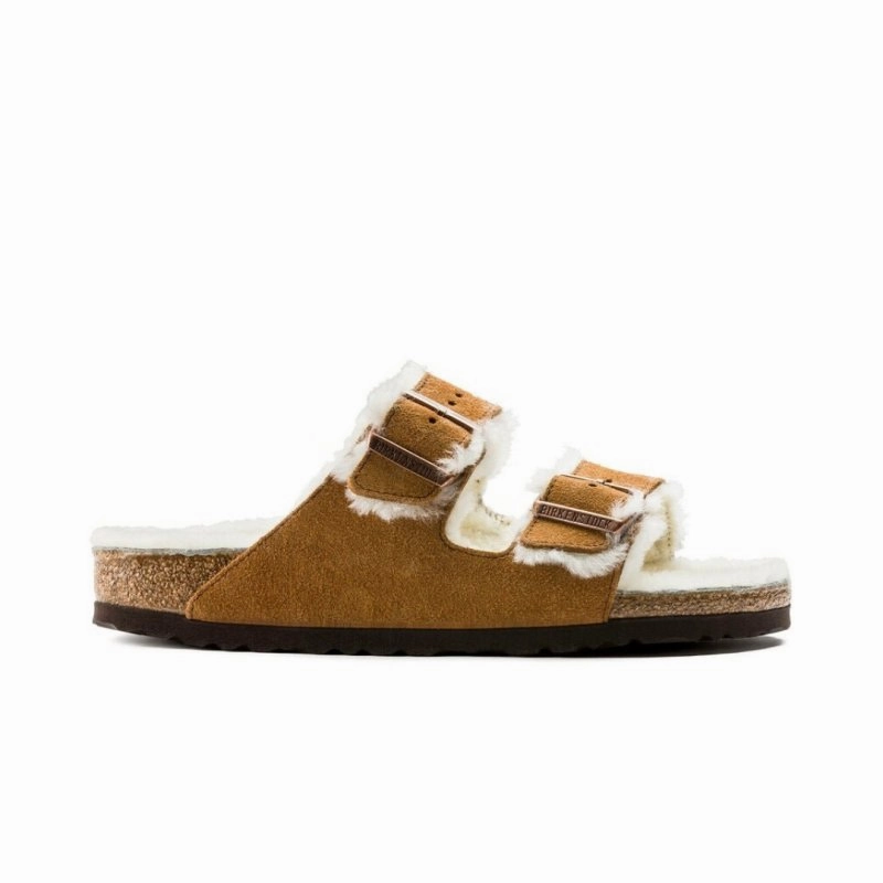 Birkenstock Arizona Shearling - Mink Suede Vegan Mood