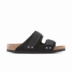 Stone Glow Birkenstock Uji - Black Suede