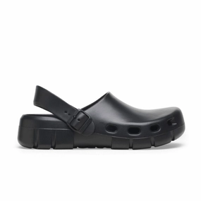Birkenstock Women's Birki Flow - Black EVA OdorResistant Coating Soft Knit