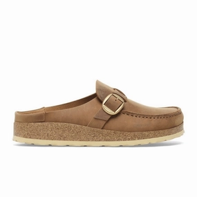 Birkenstock Women's Buckley - Cognac Oiled Leather Chic Jacket DoubleLayerReinforcement