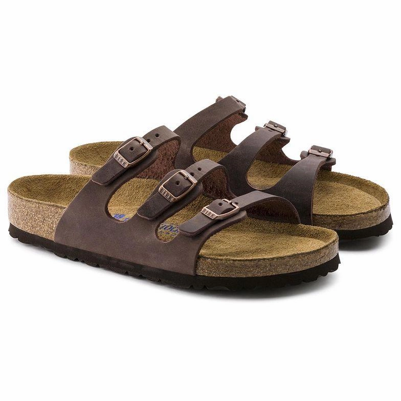Versatile Dress Birkenstock Women's Florida Soft Footbed - Habana Oiled Leather