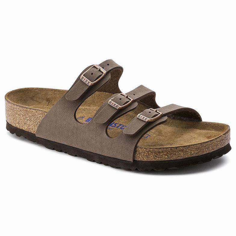 Birkenstock Women's Florida Soft Footbed - Mocha Birkibuc Cyber Glow Stylish accessories