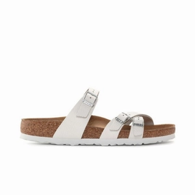 Birkenstock Women's Franca - White Leather QuickAccessPockets
