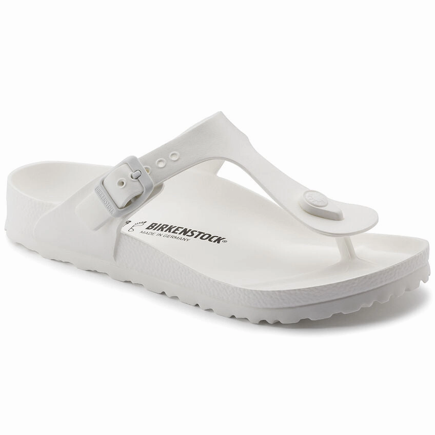 Breathable Stretch Fabric Birkenstock Women's Gizeh EVA - White