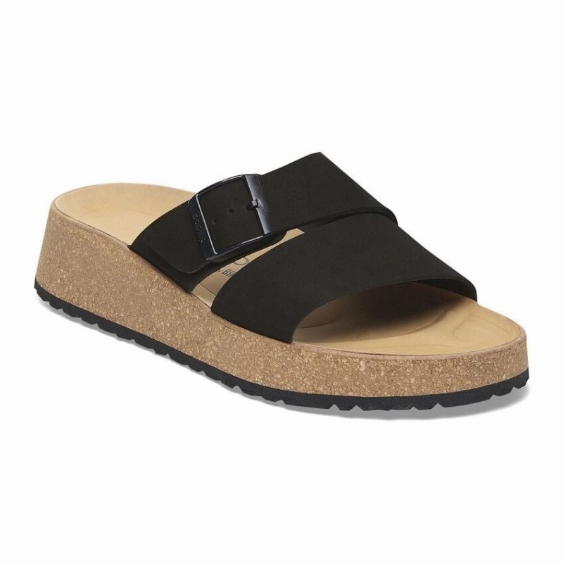 Cool Edge Birkenstock Women's Papillio Almina - Black Nubuck