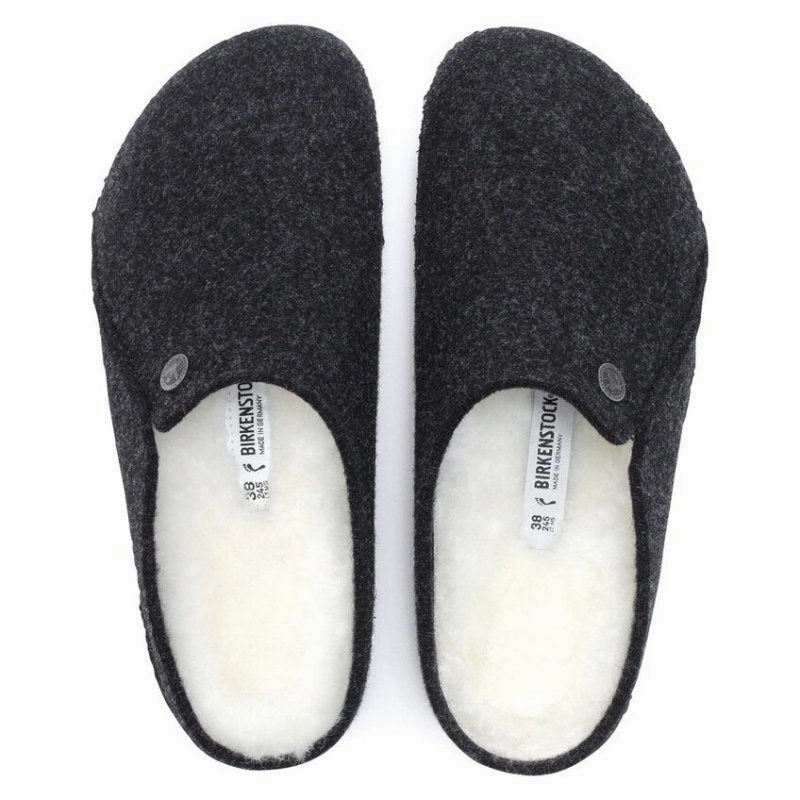 Birkenstock Zermatt Shearling - Anthracite Young Edge LowMaintenance