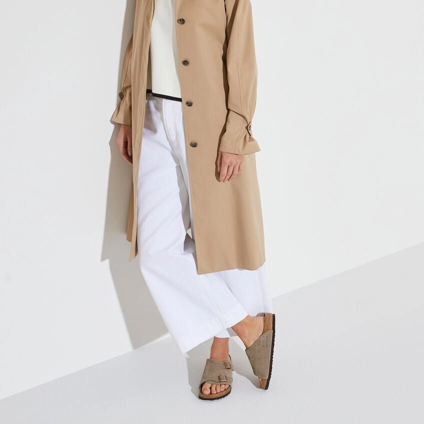 Birkenstock Zurich - Taupe Suede Conscious Core AntibacterialFinish