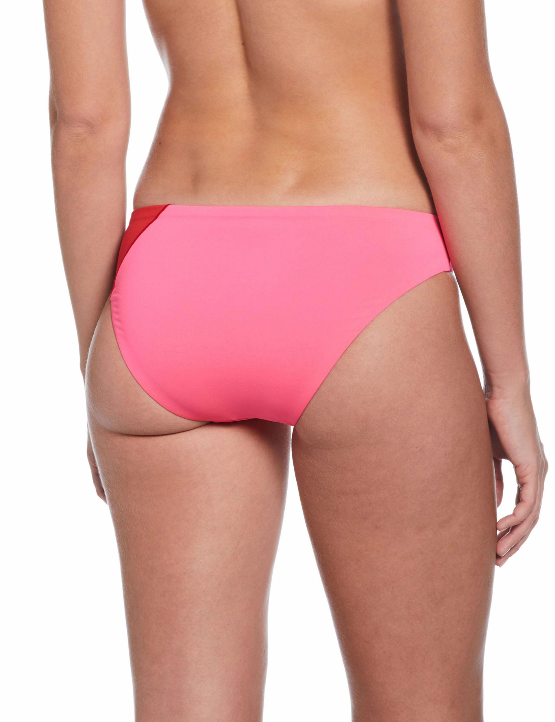 Colour Block Hipster Bikini Bottom - University Red City Casual Metro Mode