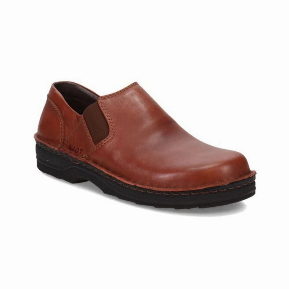 QuickDry Material Naot Men's Eiger - Soft Chestnut Leather