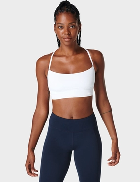 Spirit Restored Yoga Bra - White Relaxed Fashion Accessory Fashion