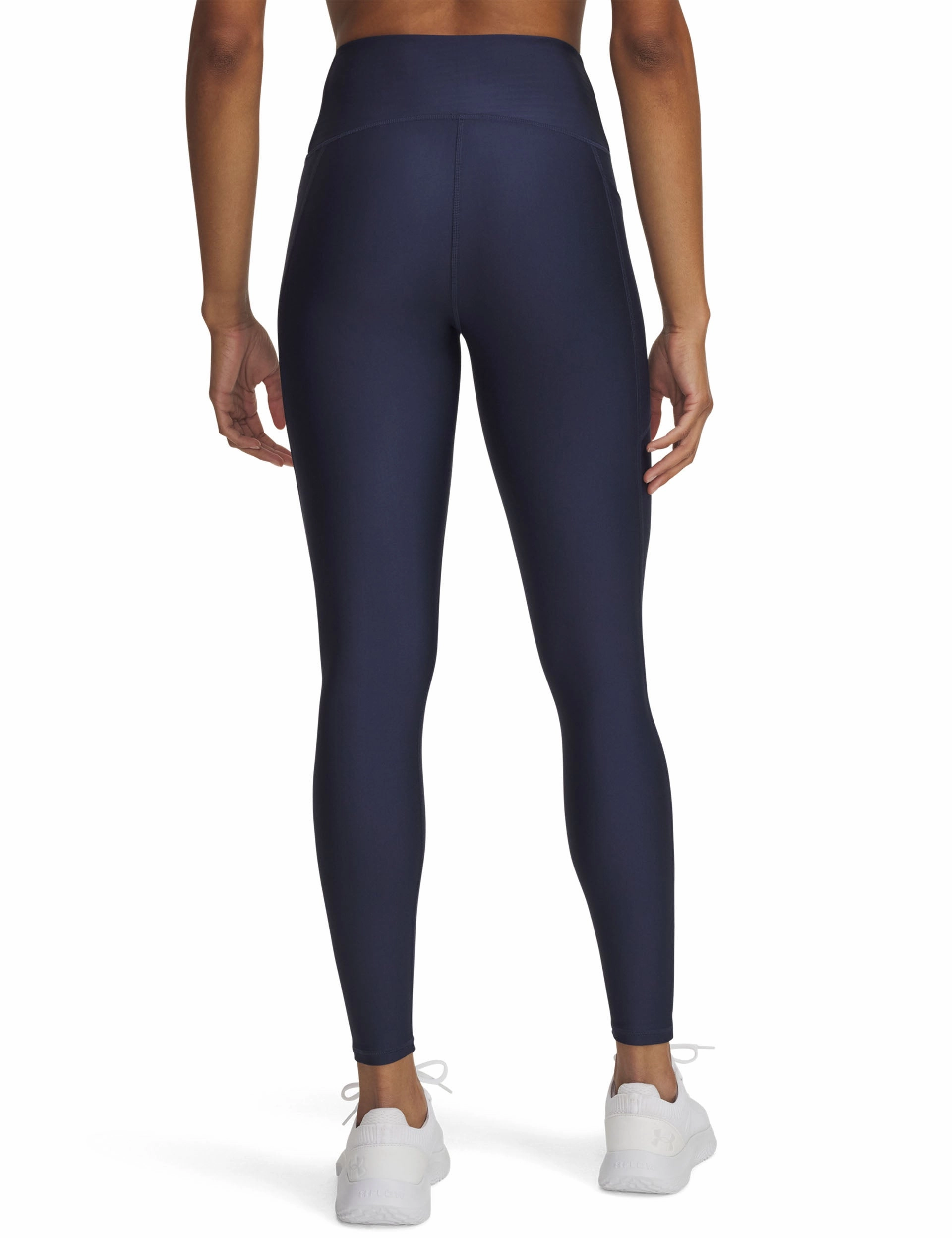 Cross Waist Design Tech Leggings - Washed Navy/White