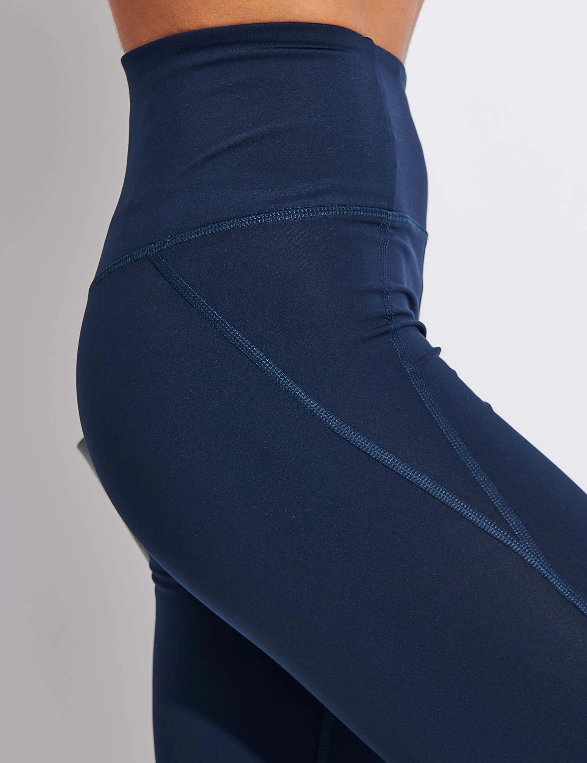 Compressive High Waisted Legging - Midnight Super Flex Chafe Resistant Design
