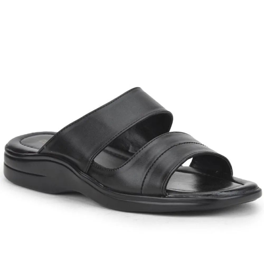 Coolers Casual Black Slippers For Men 2050-S209 By Liberty running shirts