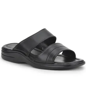 Coolers Casual Black Slippers For Men 2050-S209 By Liberty running shirts