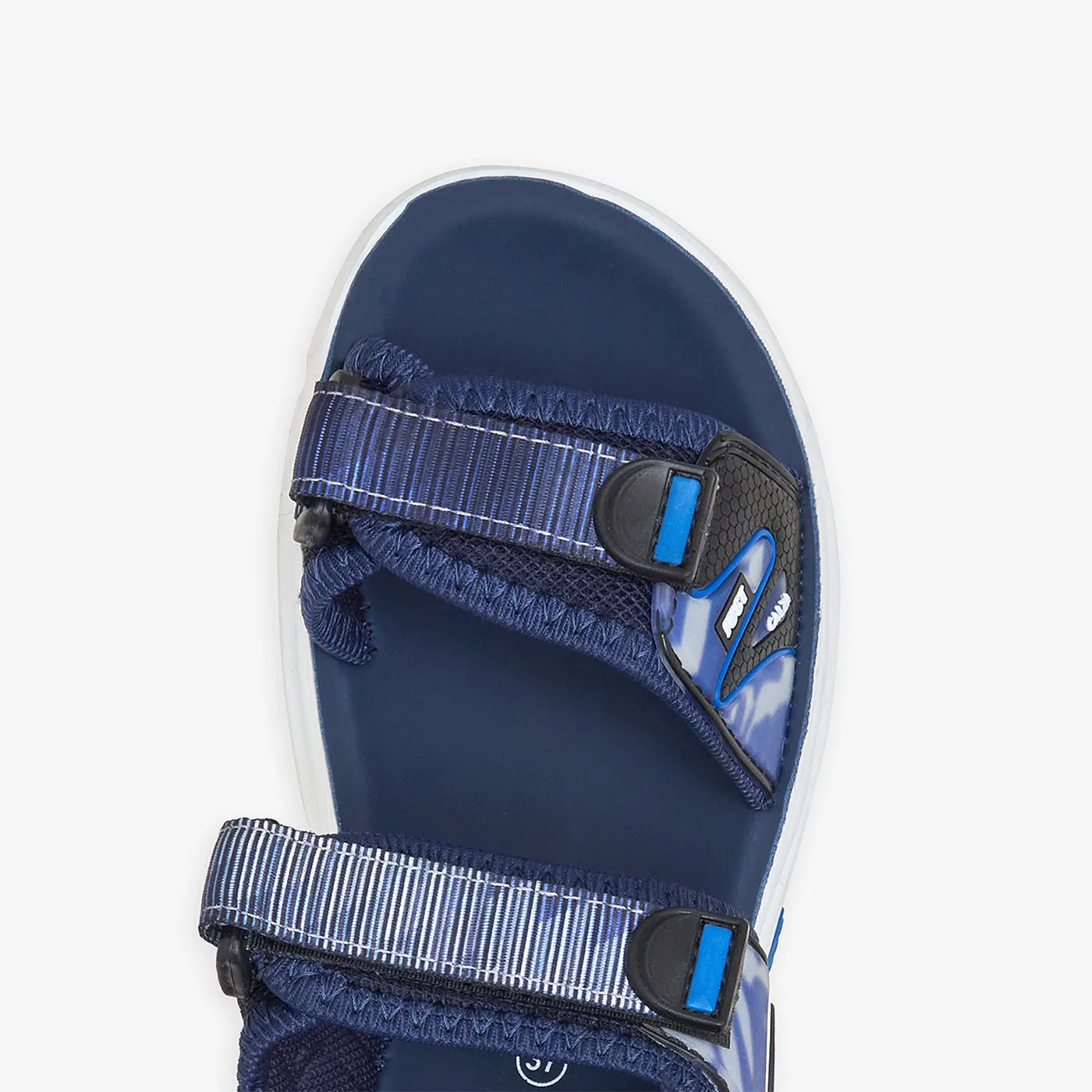 daily user logo - zipped shoes Boys' Cushioned Sandals