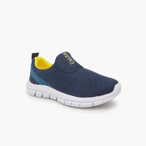 Non Slip Lace Boys Cushioned Slip-Ons