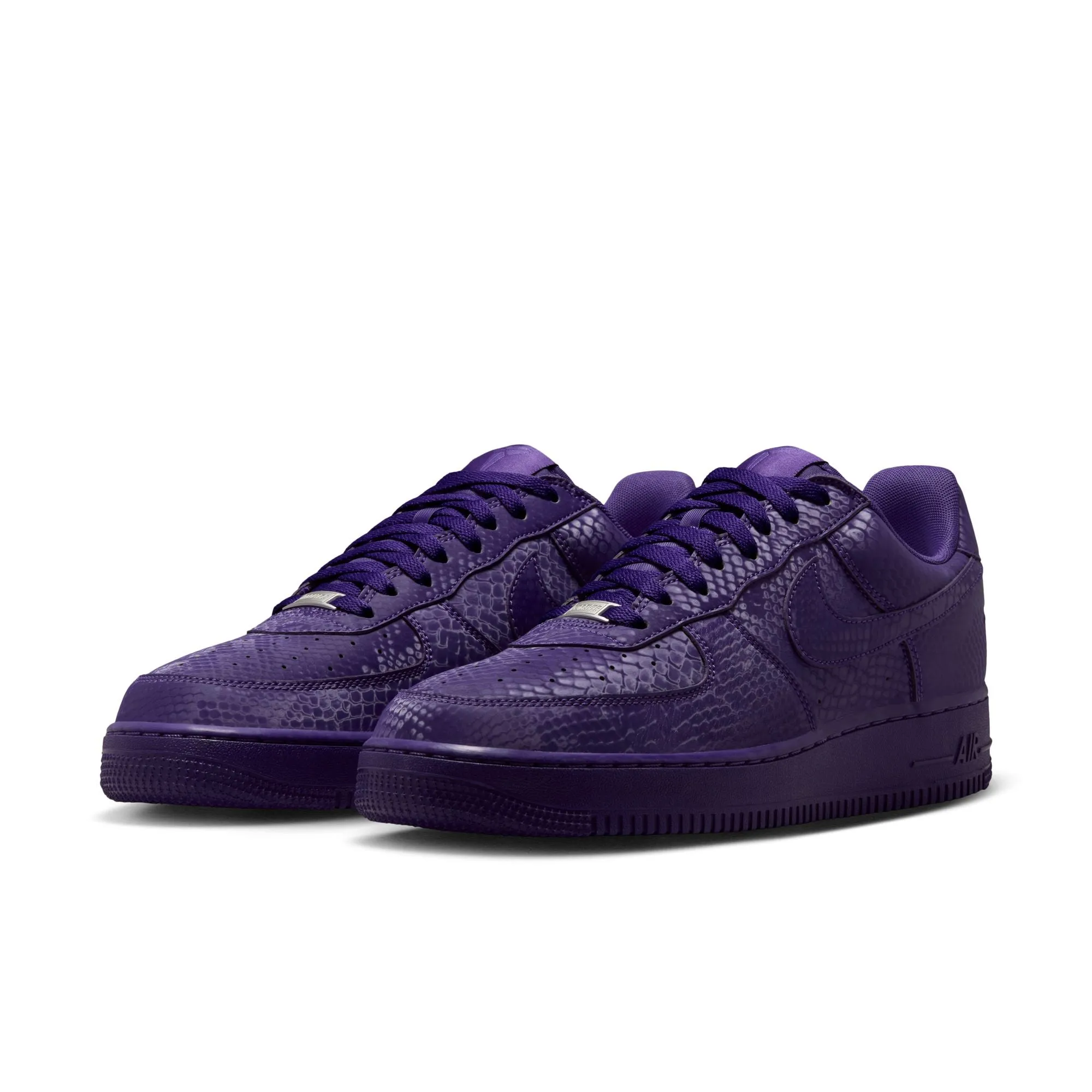 Nike Kobe Air Force 1 Low 'Court Purple' running in a stone bridge area shoes