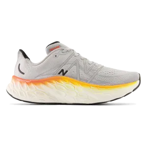 New Balance Fresh Foam X More V4 - Aluminum Grey - Neon Dragonfly - Hot Marigold Energy Capture Pads Torsion Spring Mechanism