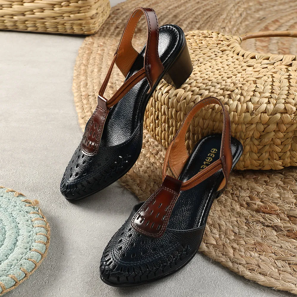 Healers Navy Blue Sandal For Women TLO-41 By Liberty Event Anti Friction Liner