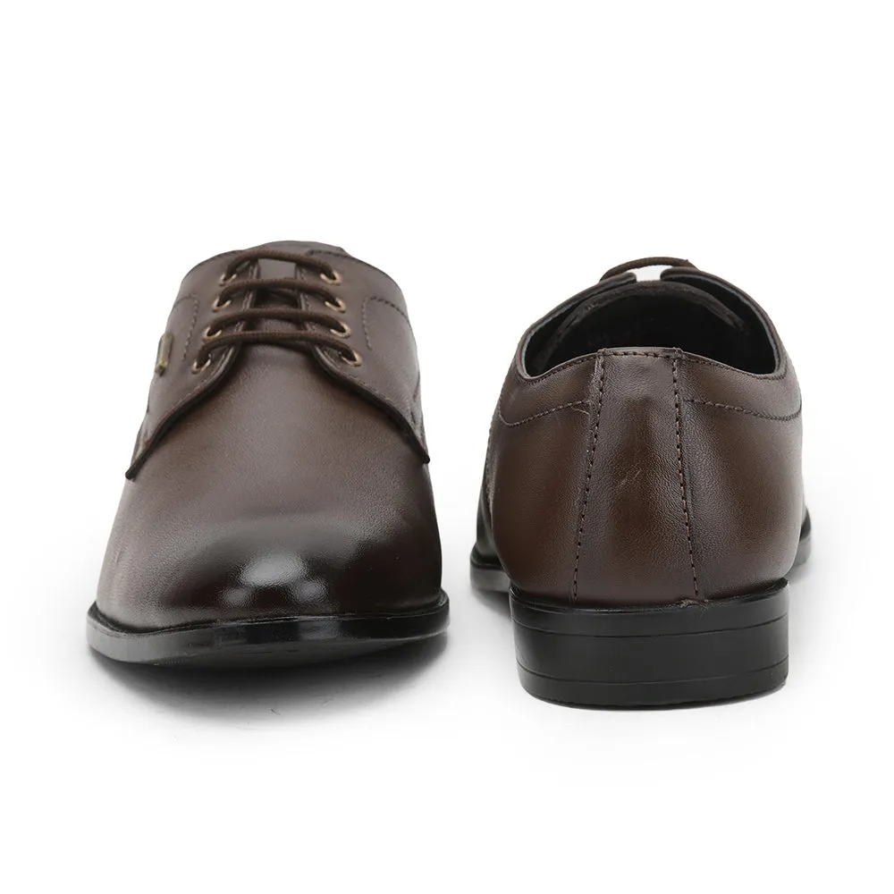 Bonded Overlay Technology Stride Balance Fortune (Brown) Formal Lace Up Derby Shoes For Men HOL-109 By Liberty