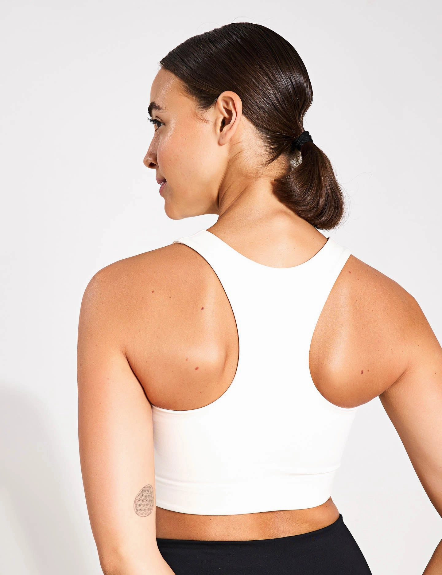 Elasticized Hem QuickDryMaterial The Dylan Bra Starter Set - Ivory / Black