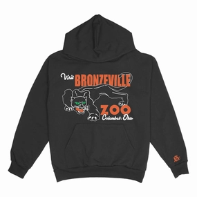 Comfortable Sweater Comfort Fit Sole Classics Visit Bronzeville Zoo Hoodie 'Black'