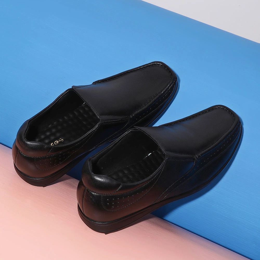 Stress - relief modern equipment Healers Formal (Black) Slip-On Loafers Shoes For Men FL-1415 By Liberty