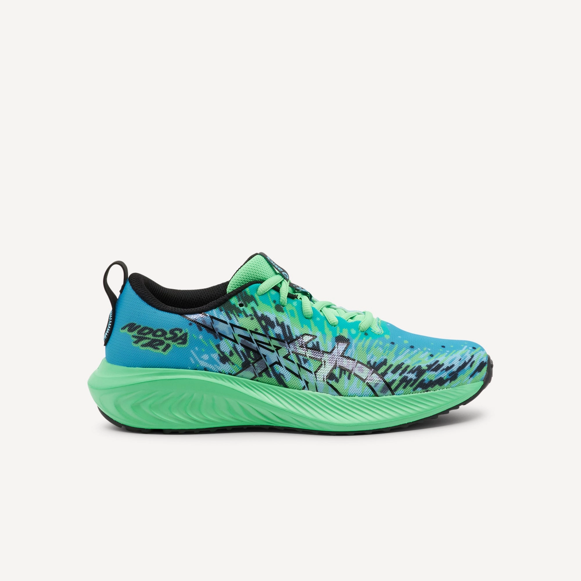 Asics Gel-Noosa Tri 16 GS New Leaf / Glacier Grey Kids running pants coastal - climate shoes