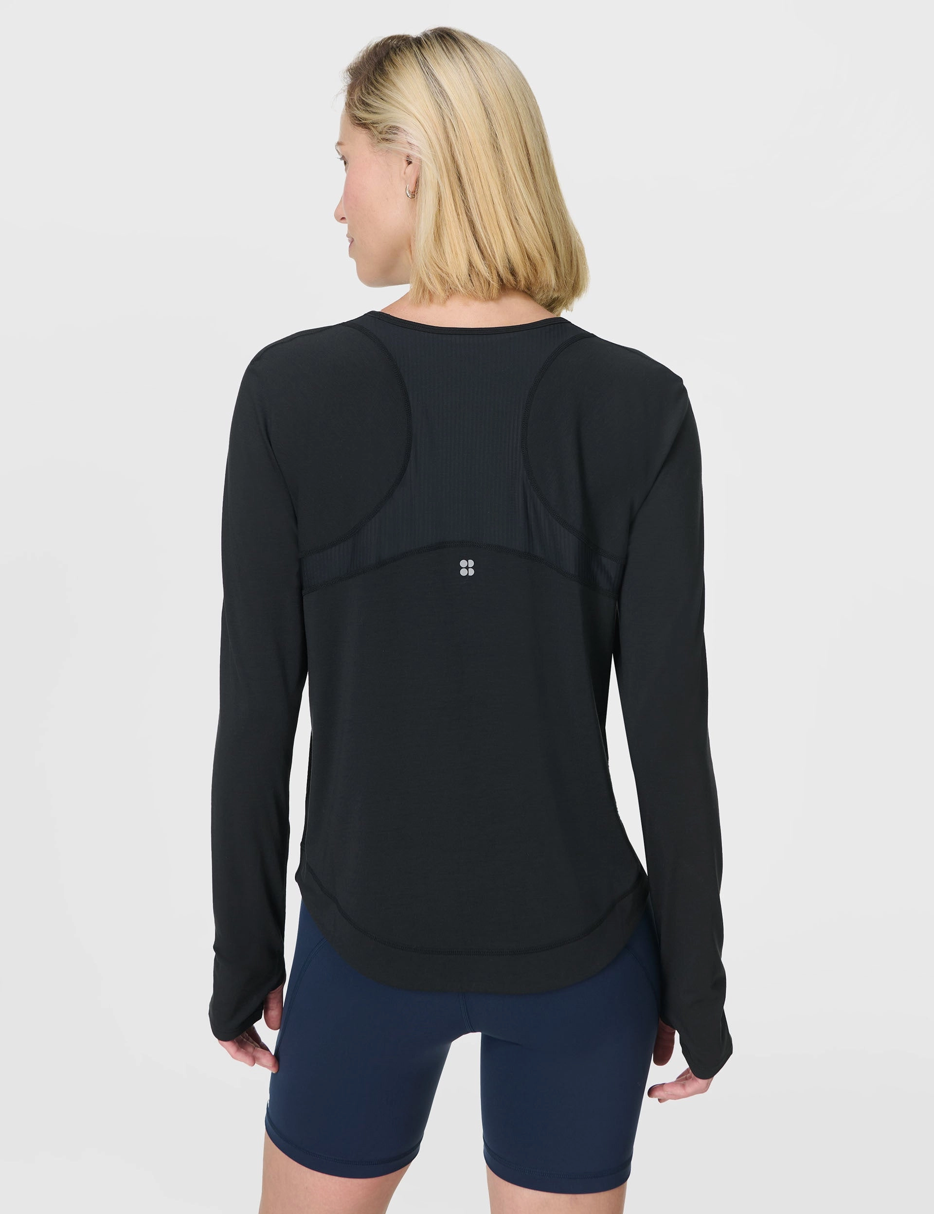 Breathe Easy Mesh Long Sleeve Top - Black Professional Style Active Look