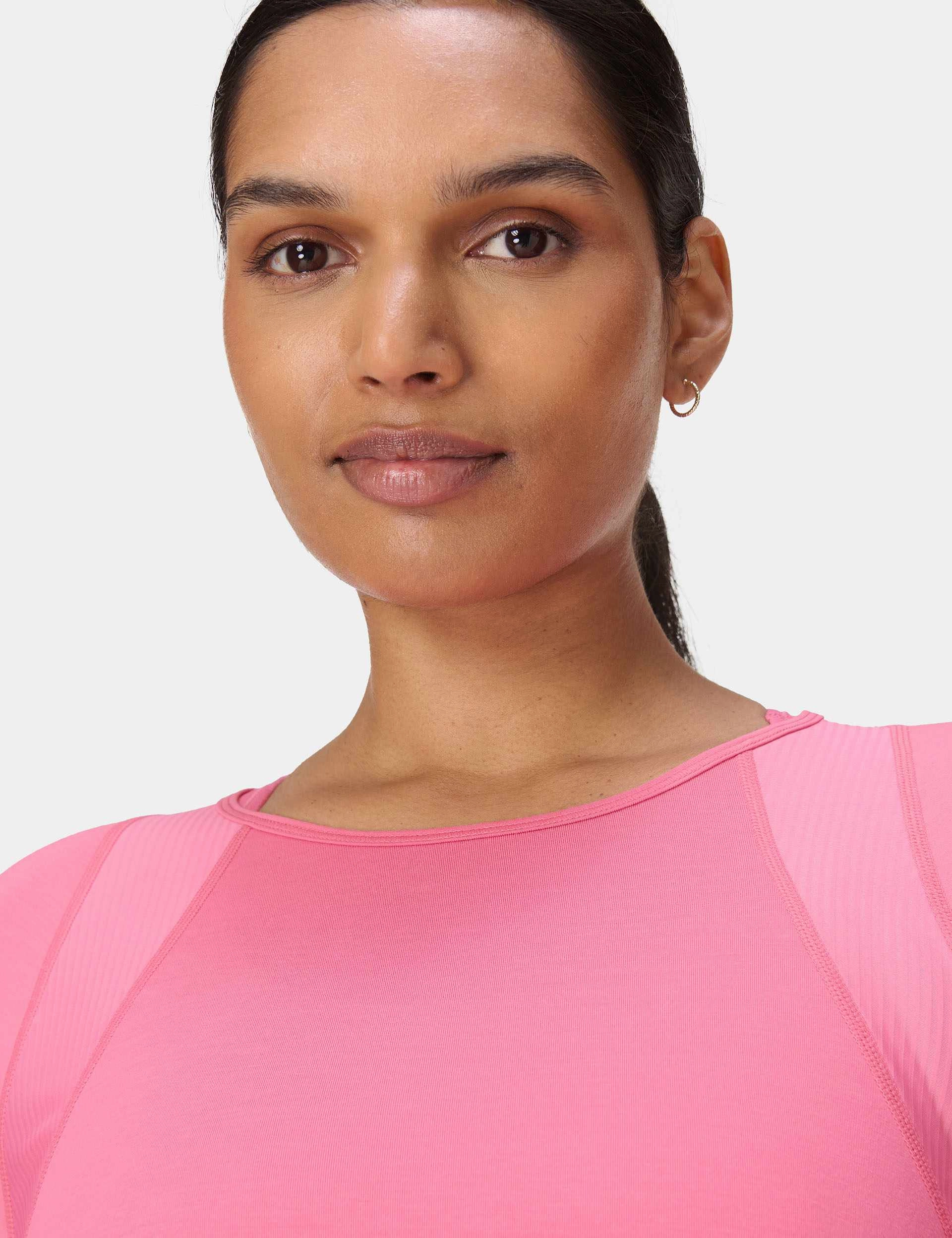 Breathe Easy Mesh Long Sleeve Top - Lollipop Pink DurableThreadwork MultiPocket System