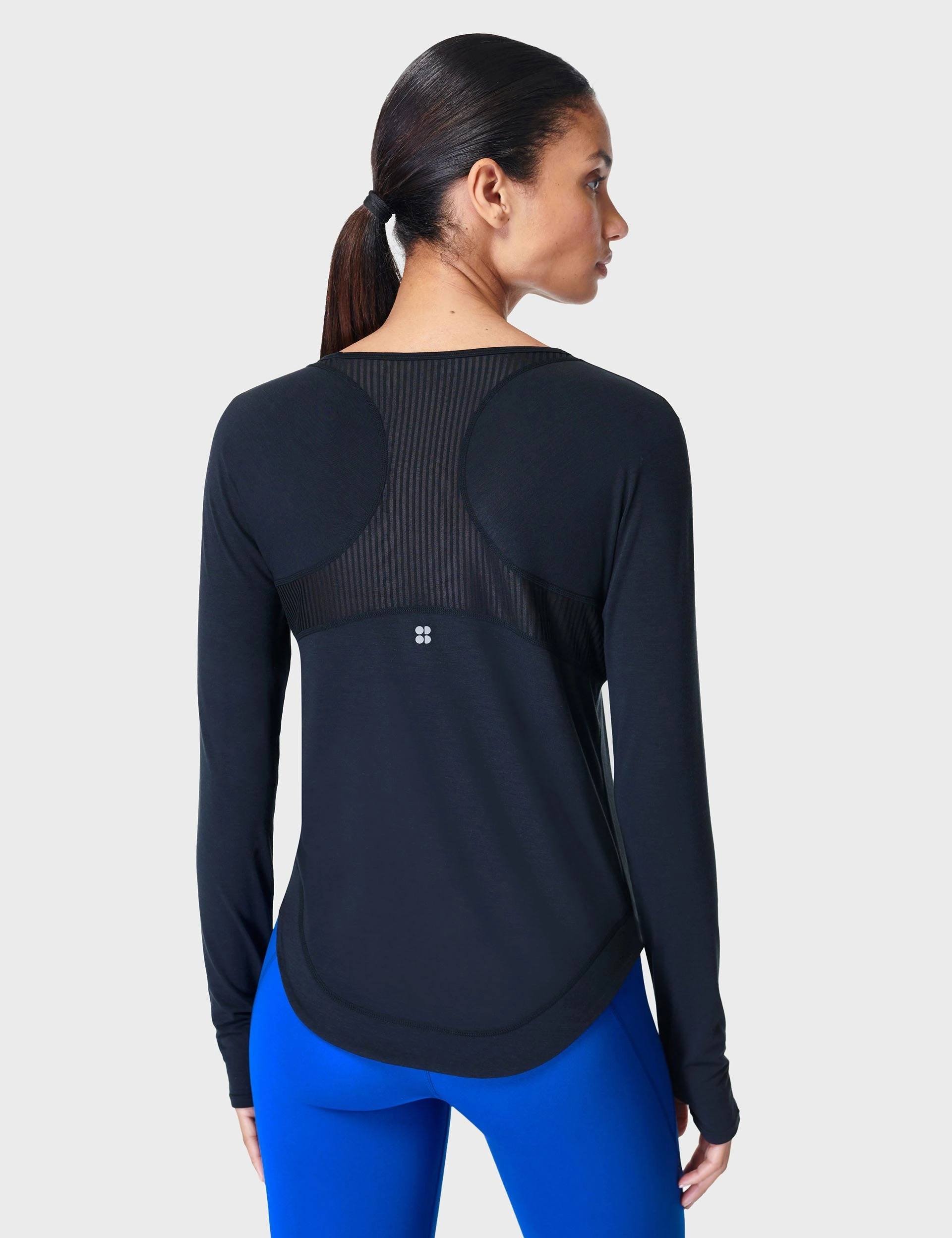 Timeless Cardigan Royal Ease Breathe Easy Running Long Sleeve Top - Black